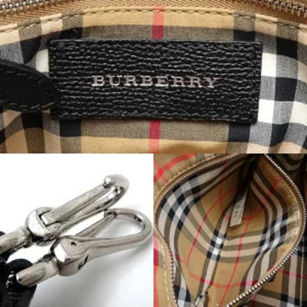 BURBERRY Banner Handbag Leather Black - Picture 8 of 8